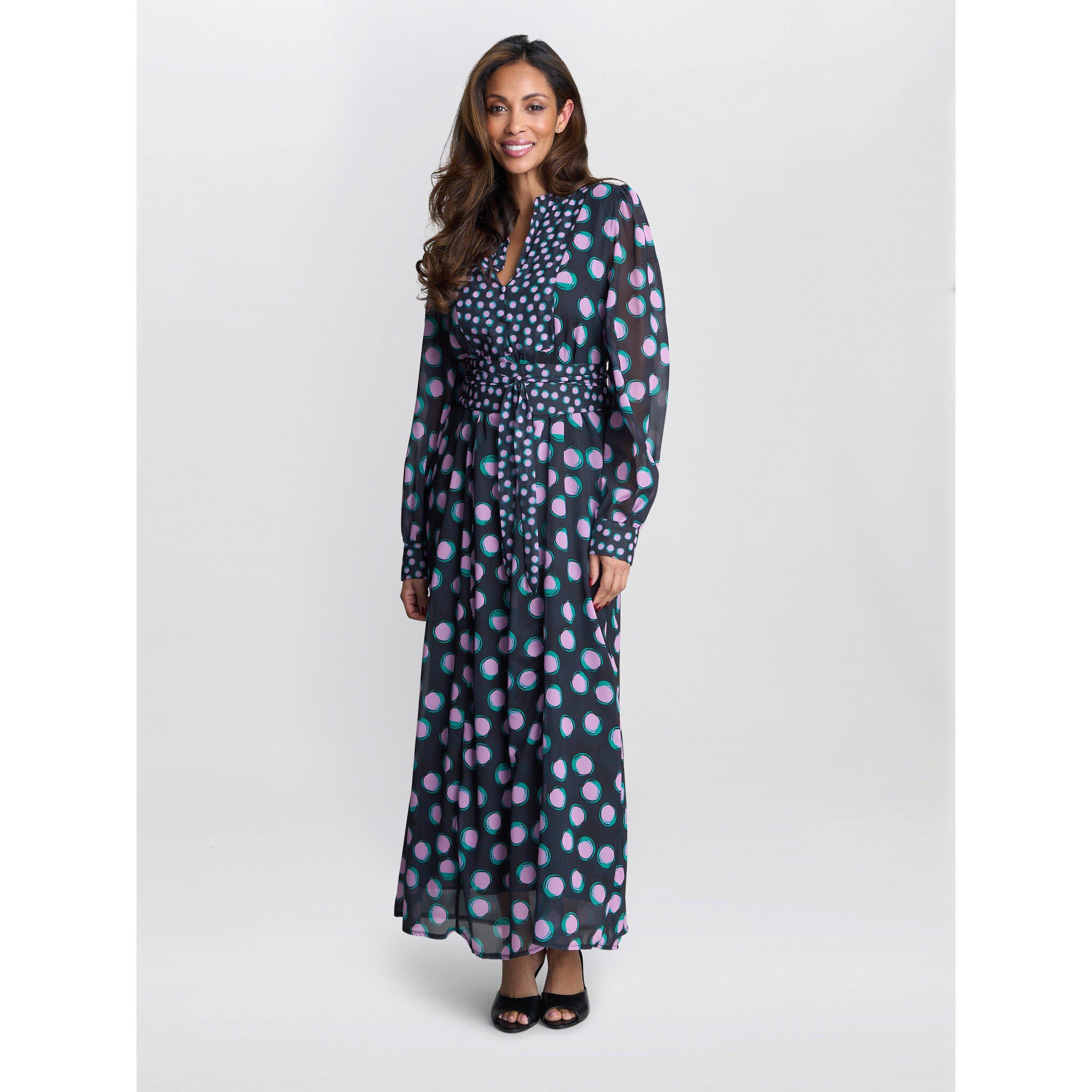 Black / Pink - Gina Bacconi - Renata Boho Dress - 6