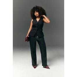 In The Style Petite Perfect Sculpting High Waisted Leather Look