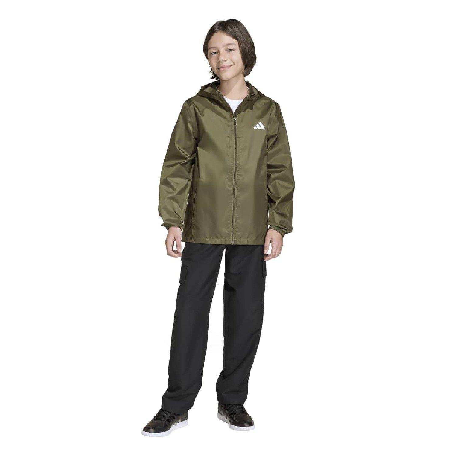 olive strata - adidas - adidas Rain Jacket - 4