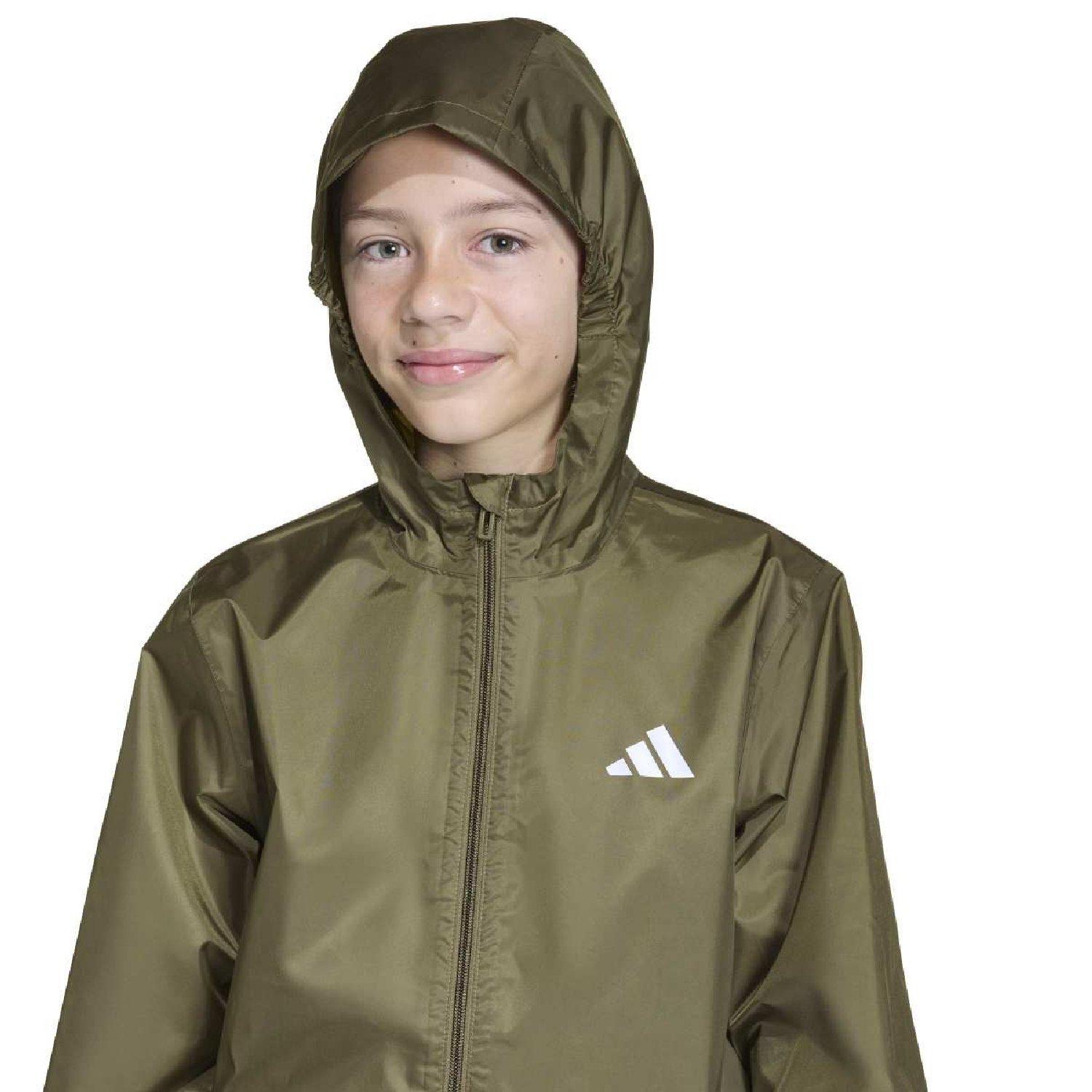 olive strata - adidas - adidas Rain Jacket - 5