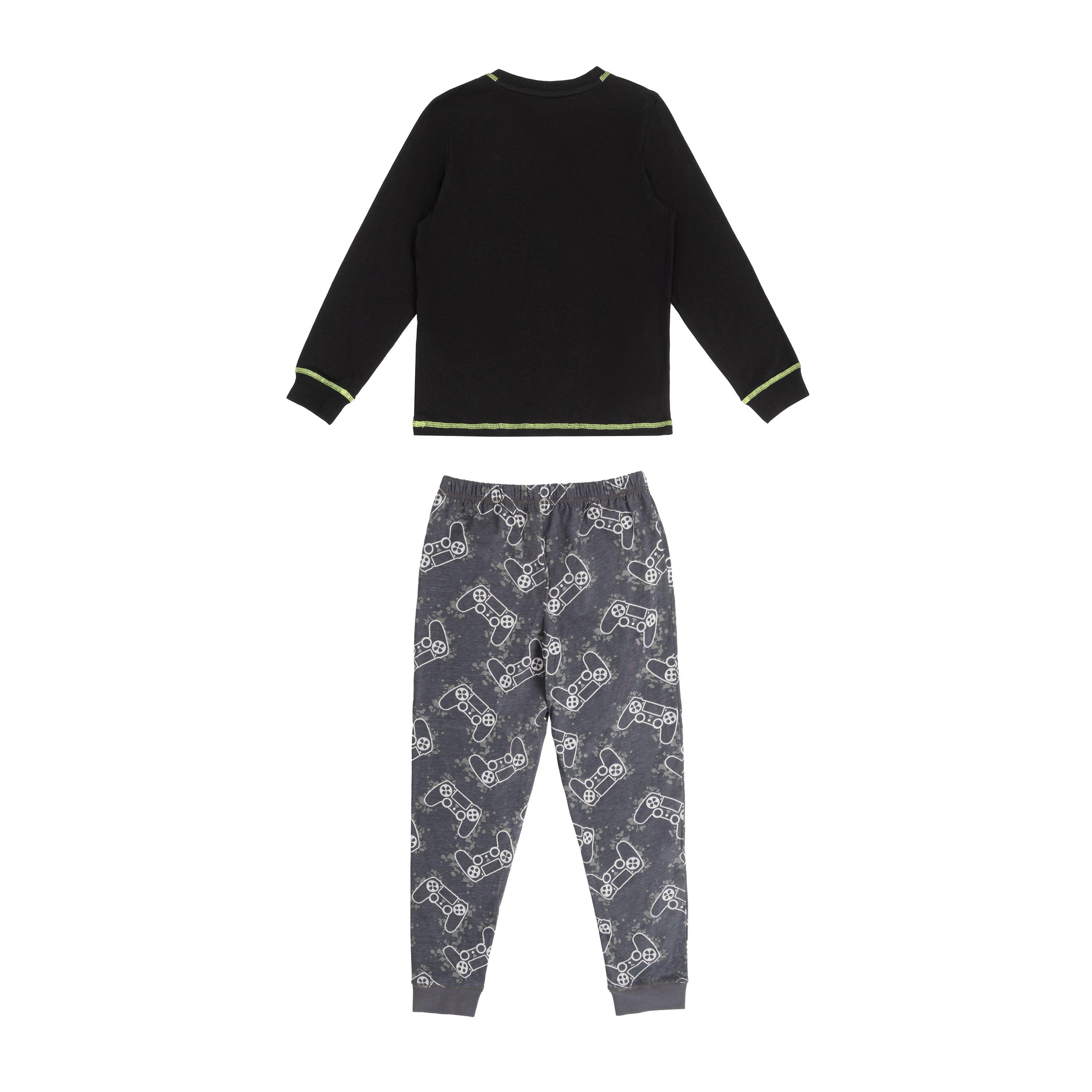 Zwart/Grijs - Star - Gaming Long Sleeve Pyjama Set Boy - 2