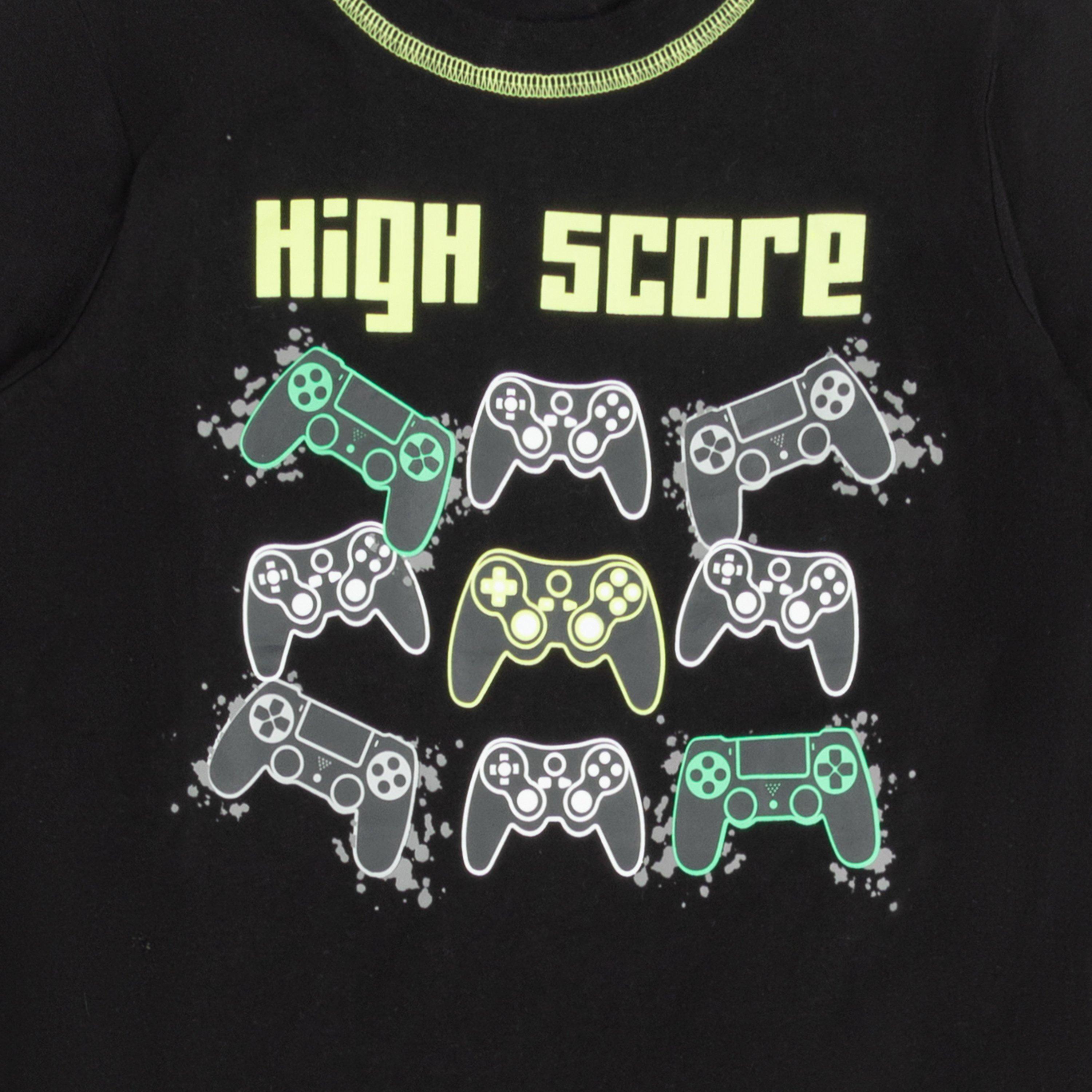 Zwart/Grijs - Star - Gaming Long Sleeve Pyjama Set Boy - 3
