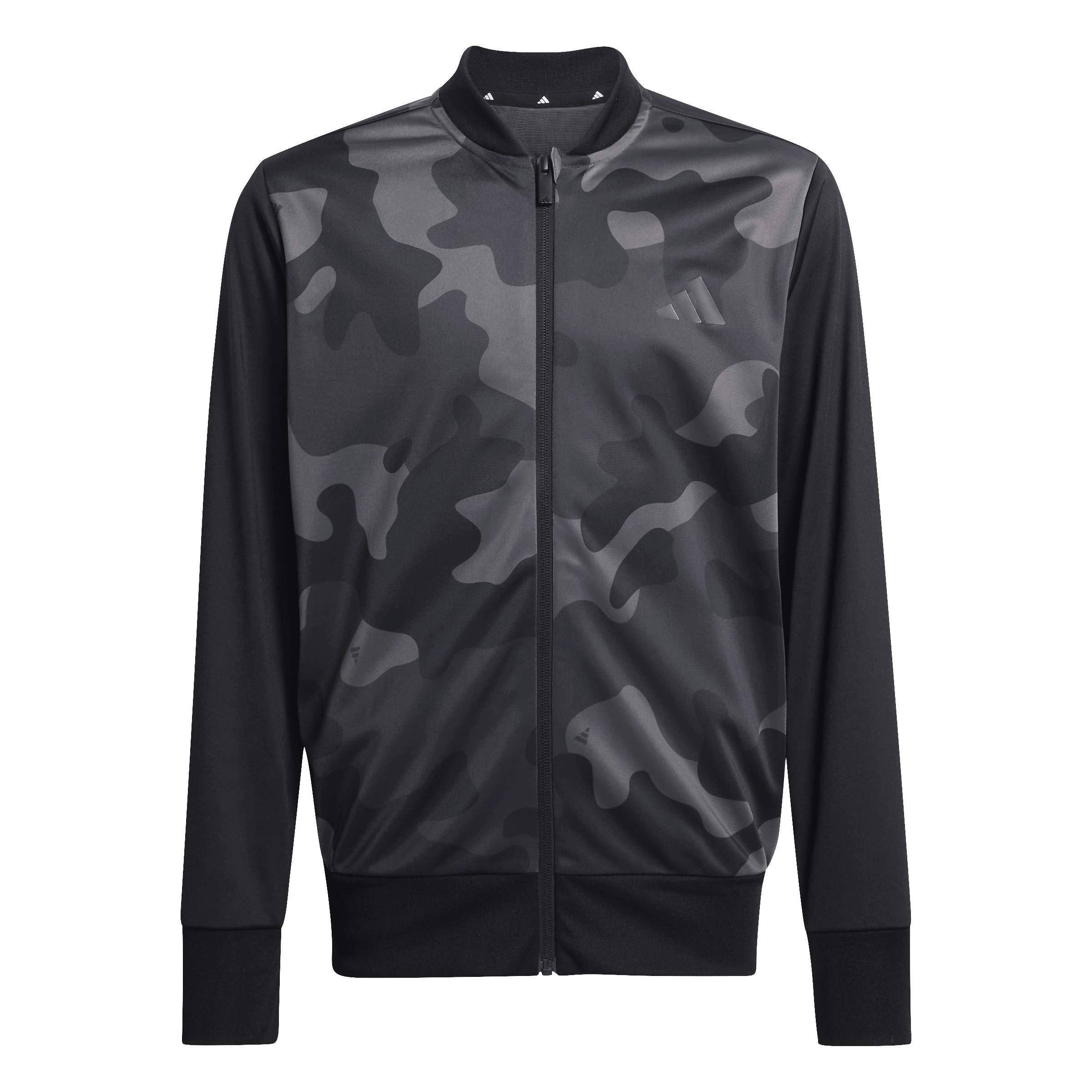 zwart - adidas - adidas Seasonal Essential Camouflage Tricot 3- Stripes Tracksuit - 6