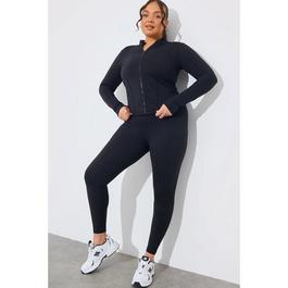 fITS Black Soft Touch Zip Through Jacket
