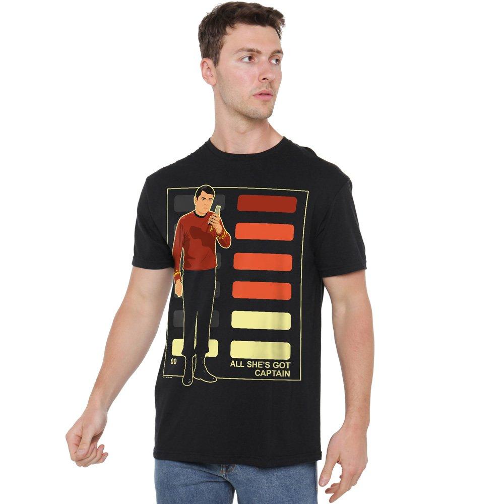 Black - Star Trek - Star Trek All Shes Got Captain T Shirt Black - 1