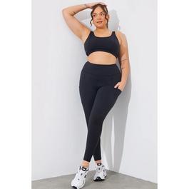 fITS Black Soft Touch Medium Support Sports Bra