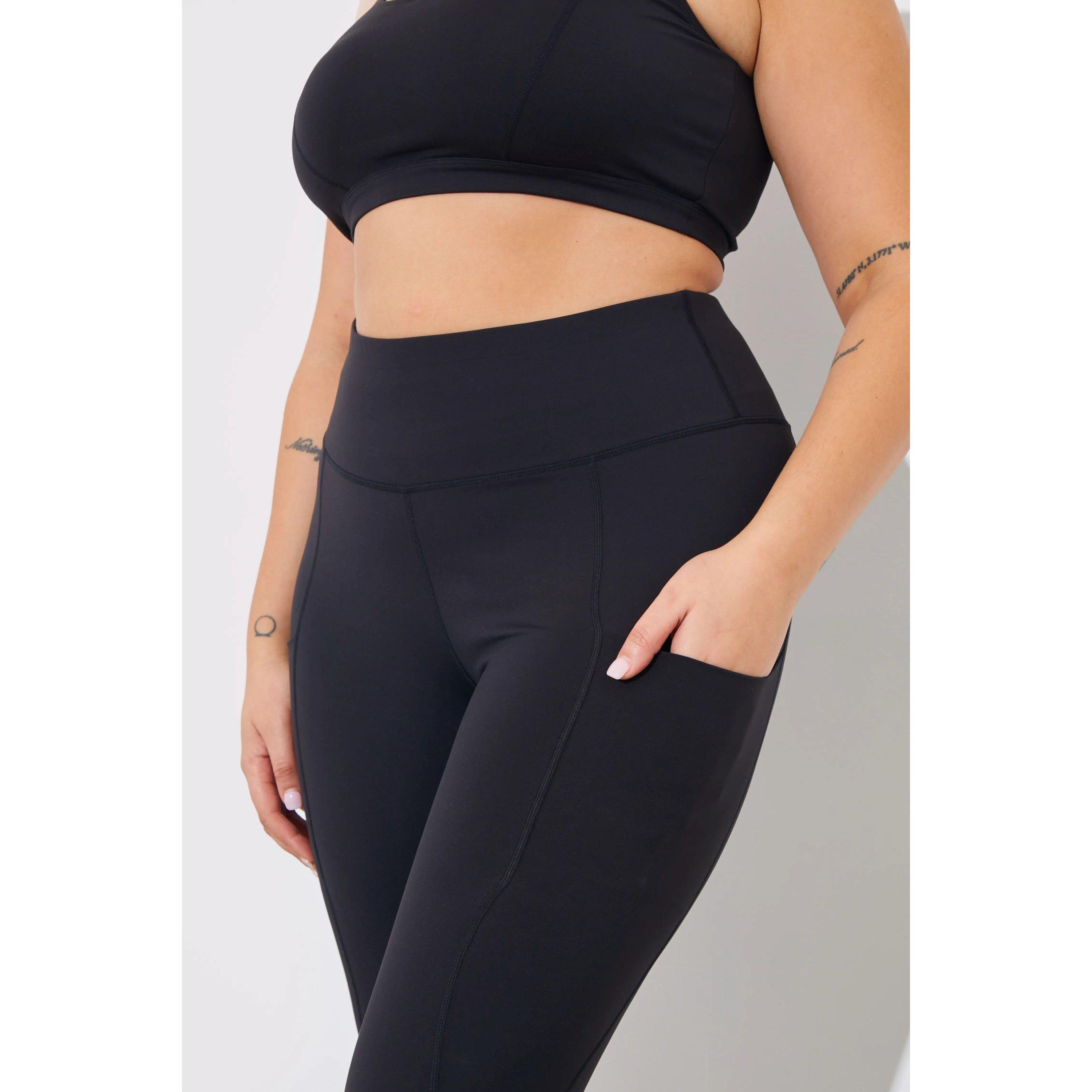 Black - fITS - Tall Black Soft Touch Seam Detail Leggings - 2