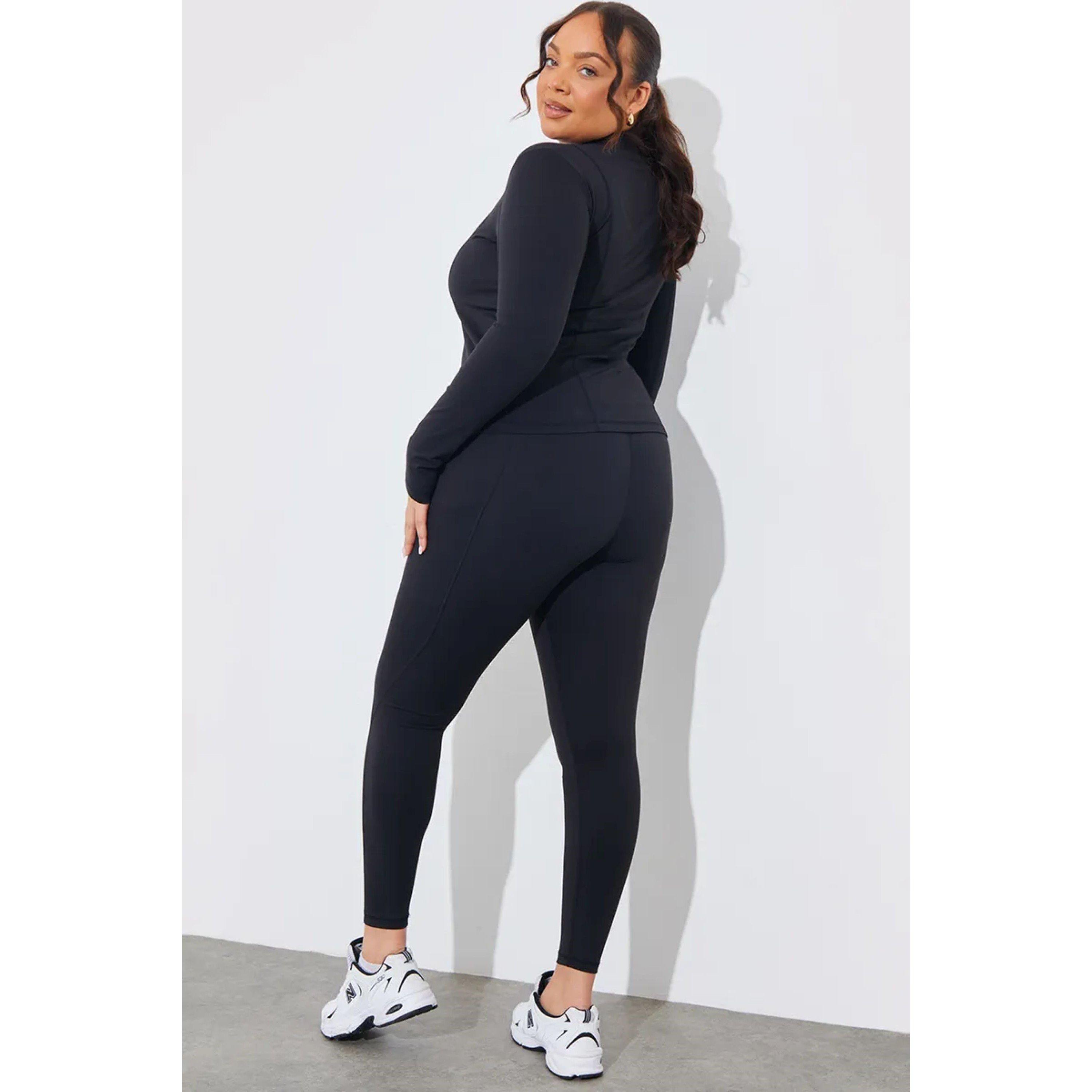 Black - fITS - Tall Black Soft Touch Seam Detail Leggings - 3