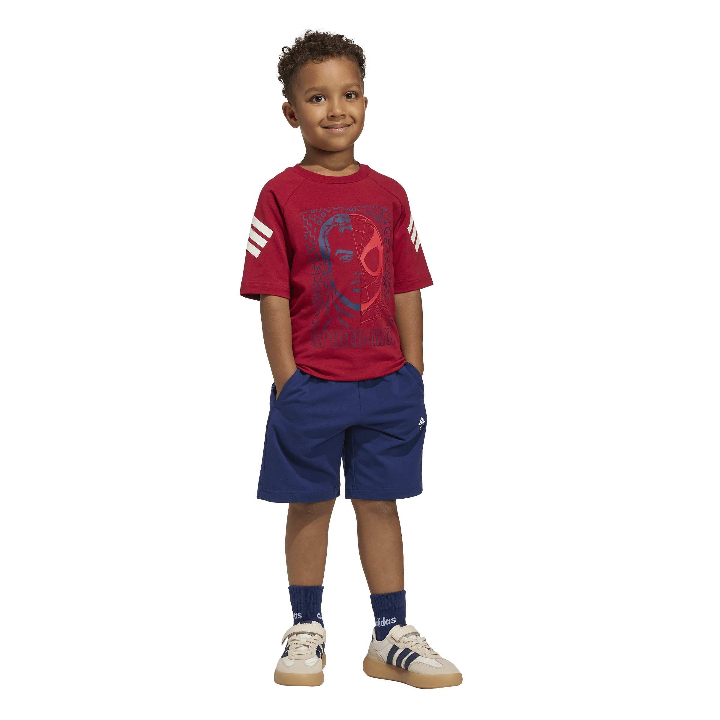 actieve kastanjebruin - adidas - adidas Marvel Spider-Man T- Shirt and Shorts Set - 4