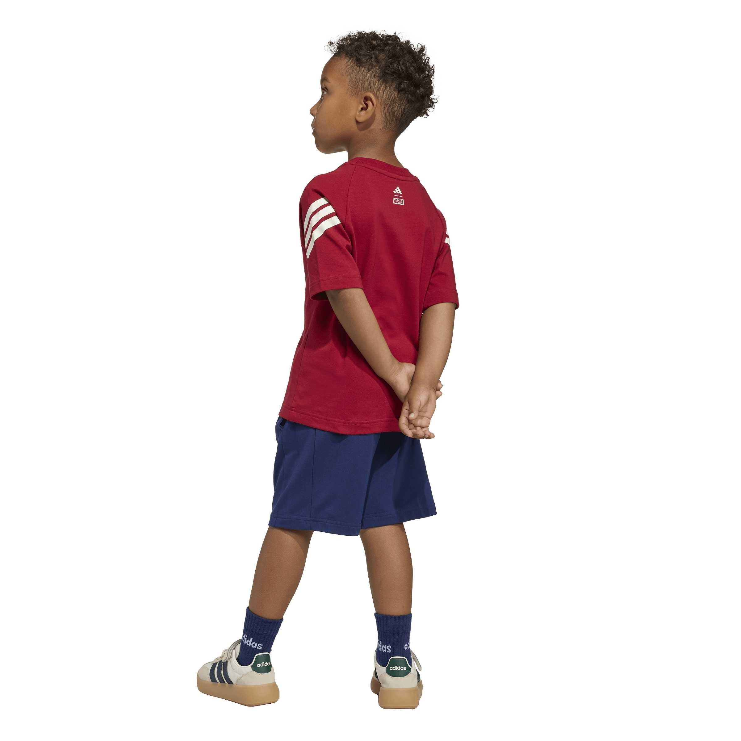 actieve kastanjebruin - adidas - adidas Marvel Spider-Man T- Shirt and Shorts Set - 5