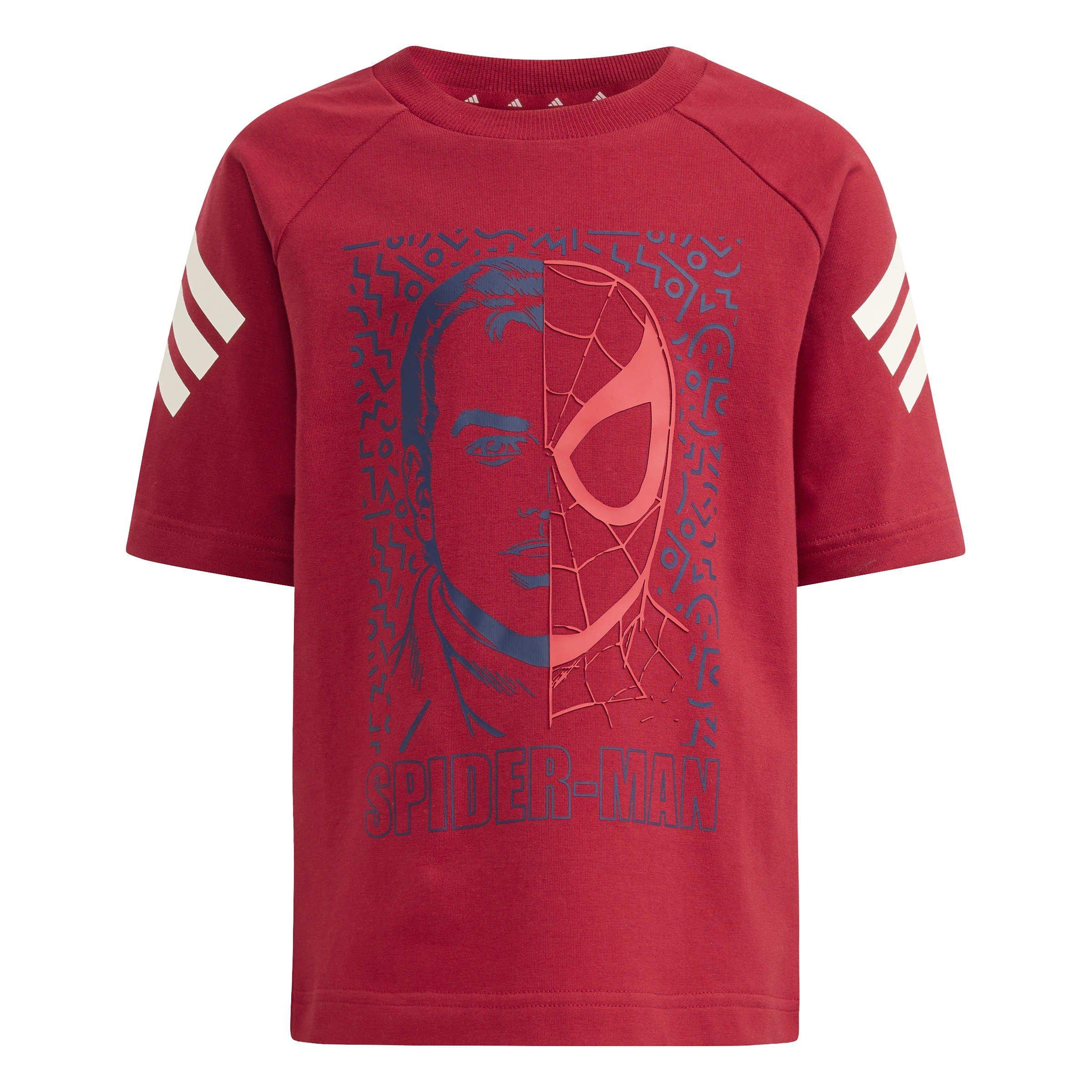 actieve kastanjebruin - adidas - adidas Marvel Spider-Man T- Shirt and Shorts Set - 6