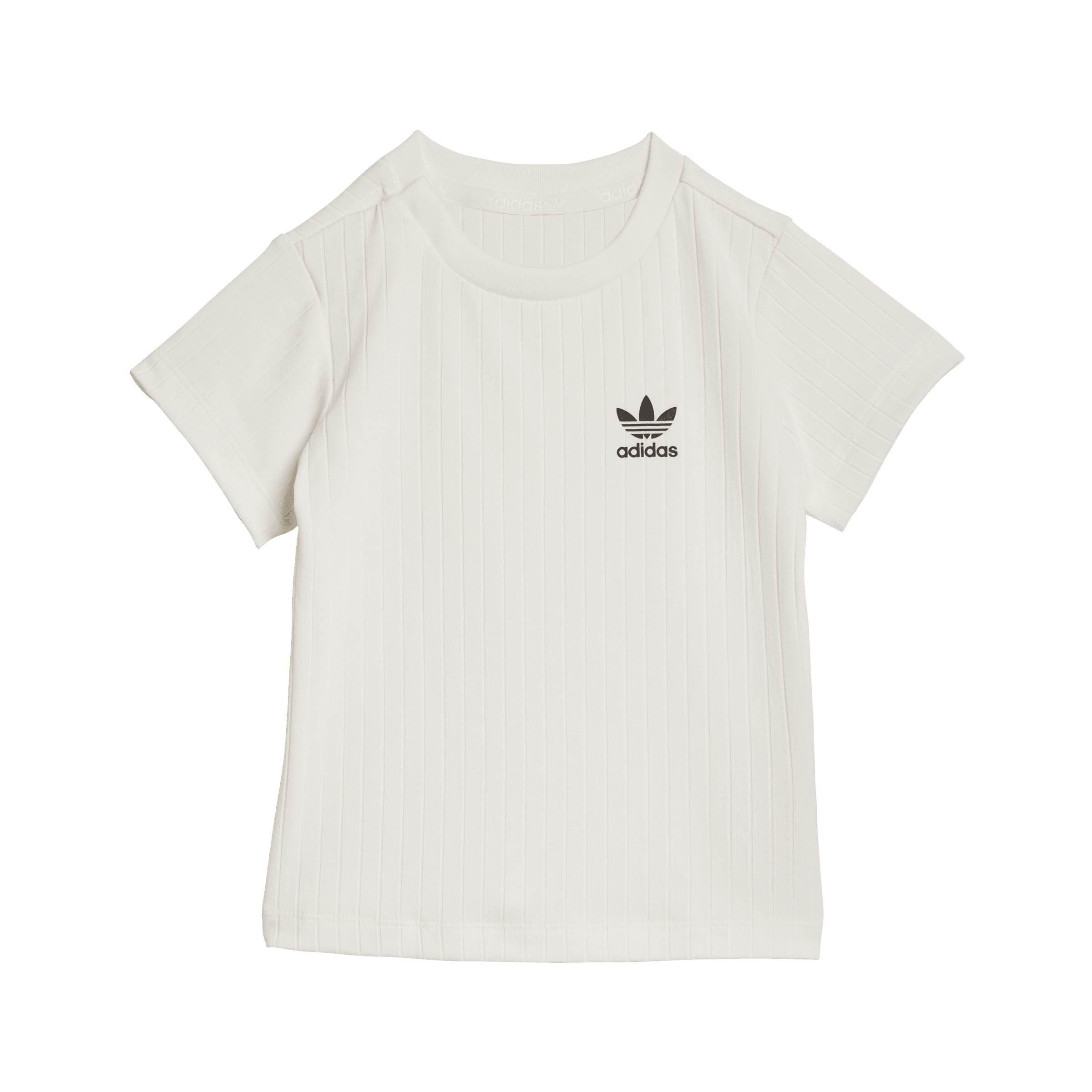 schwarz - adidas - adidas Regular Wide Rib Short T- Shirt Set - 2