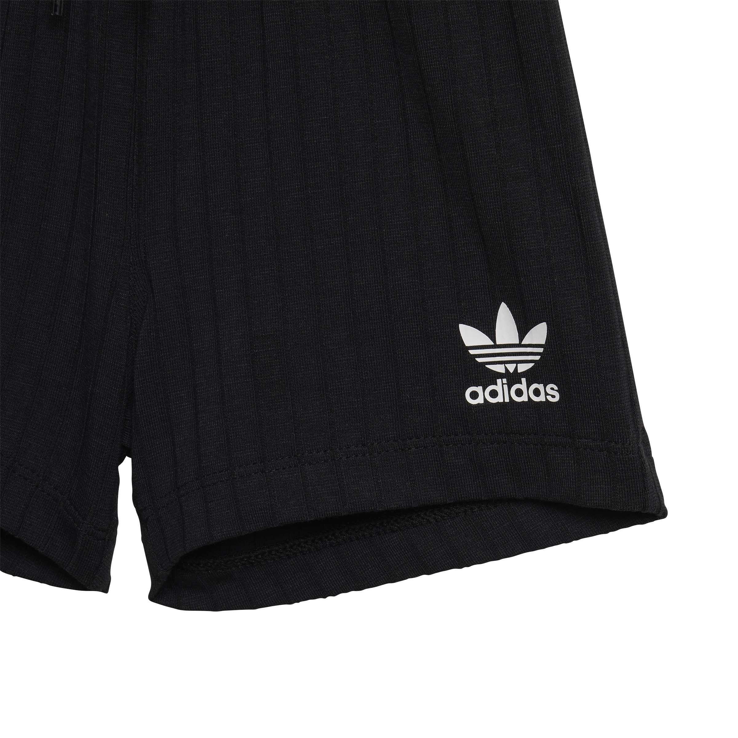 schwarz - adidas - adidas Regular Wide Rib Short T- Shirt Set - 7