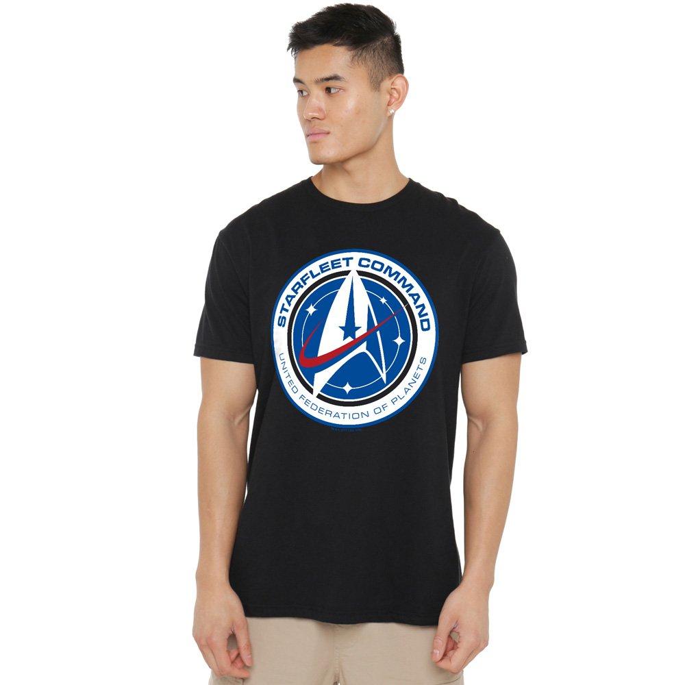 Black - Star Trek - Star Trek Discovery Starfleet Command T Shirt Bla - 1