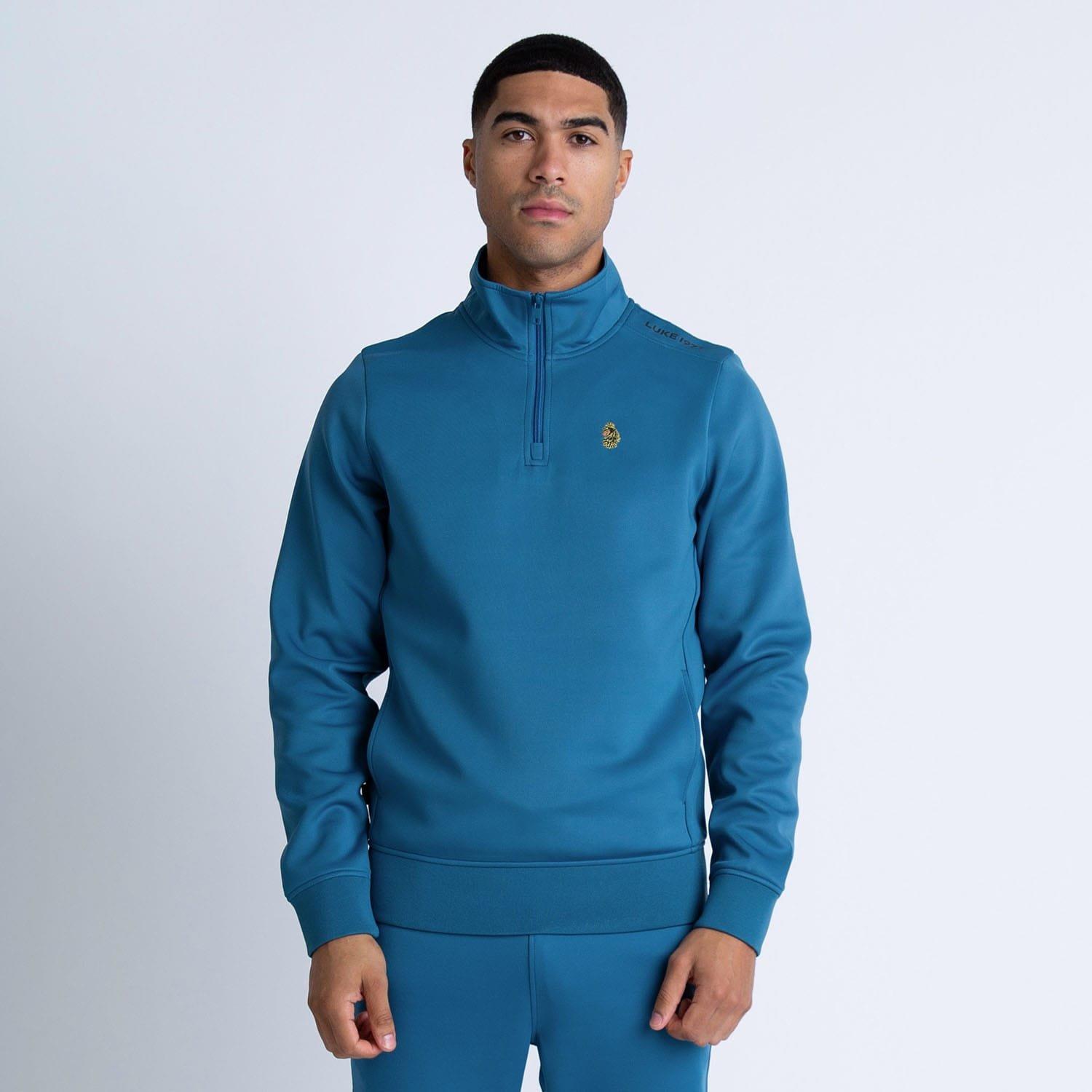 Navy - Luke 1977 - TTPQR quarter Zip Sweatshirt - 1