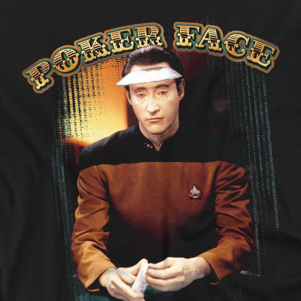 Black - Star Trek - Star Trek Poker Face T Shirt Black - 2