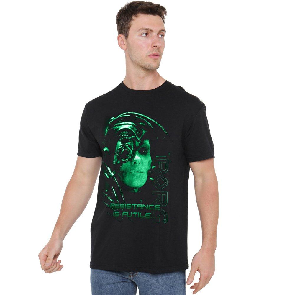 Black - Star Trek - Star Trek Resistance Is Futile T Shirt Black - 1