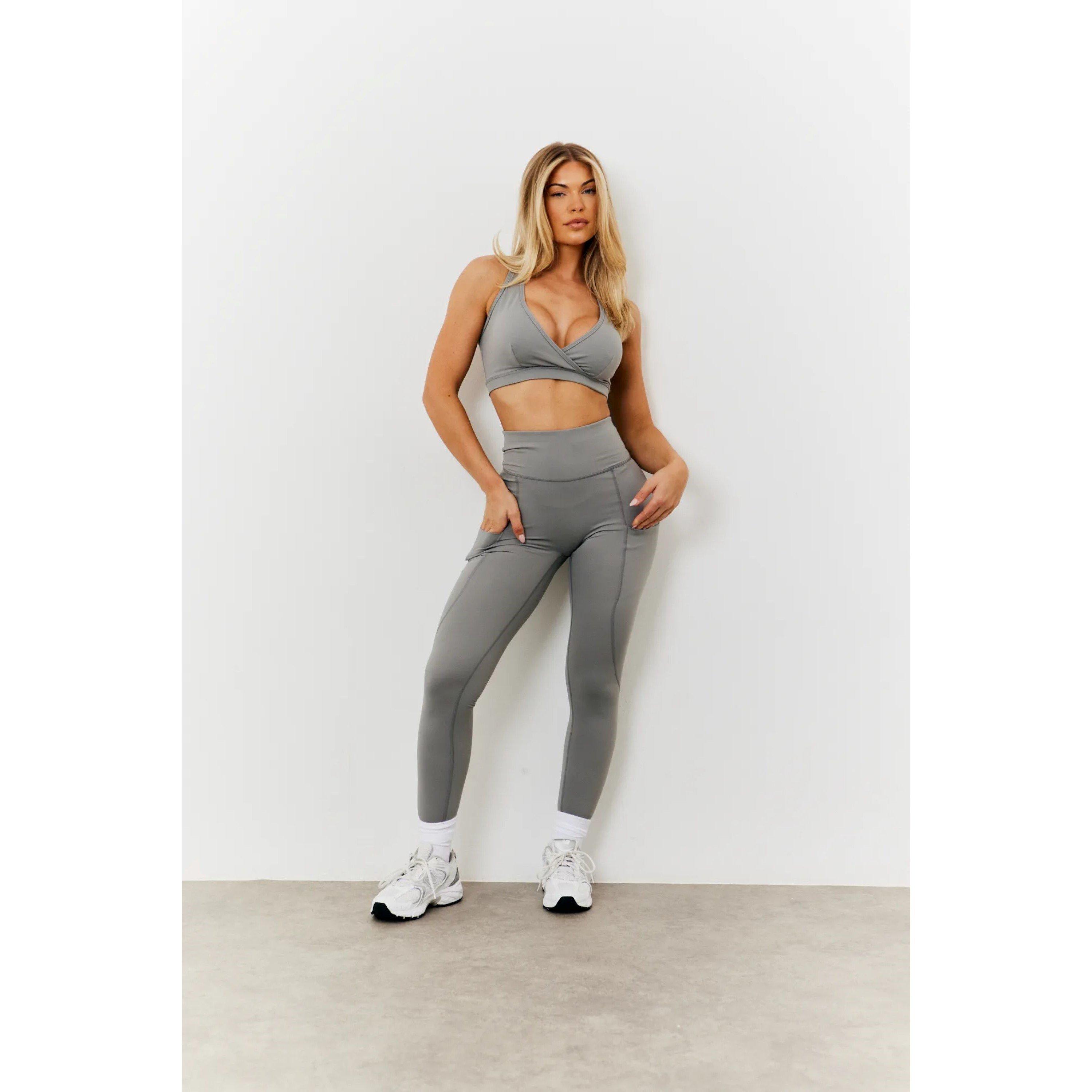 Grey - fITS - Tall Grey Soft Touch Seam Detail Legging - 1