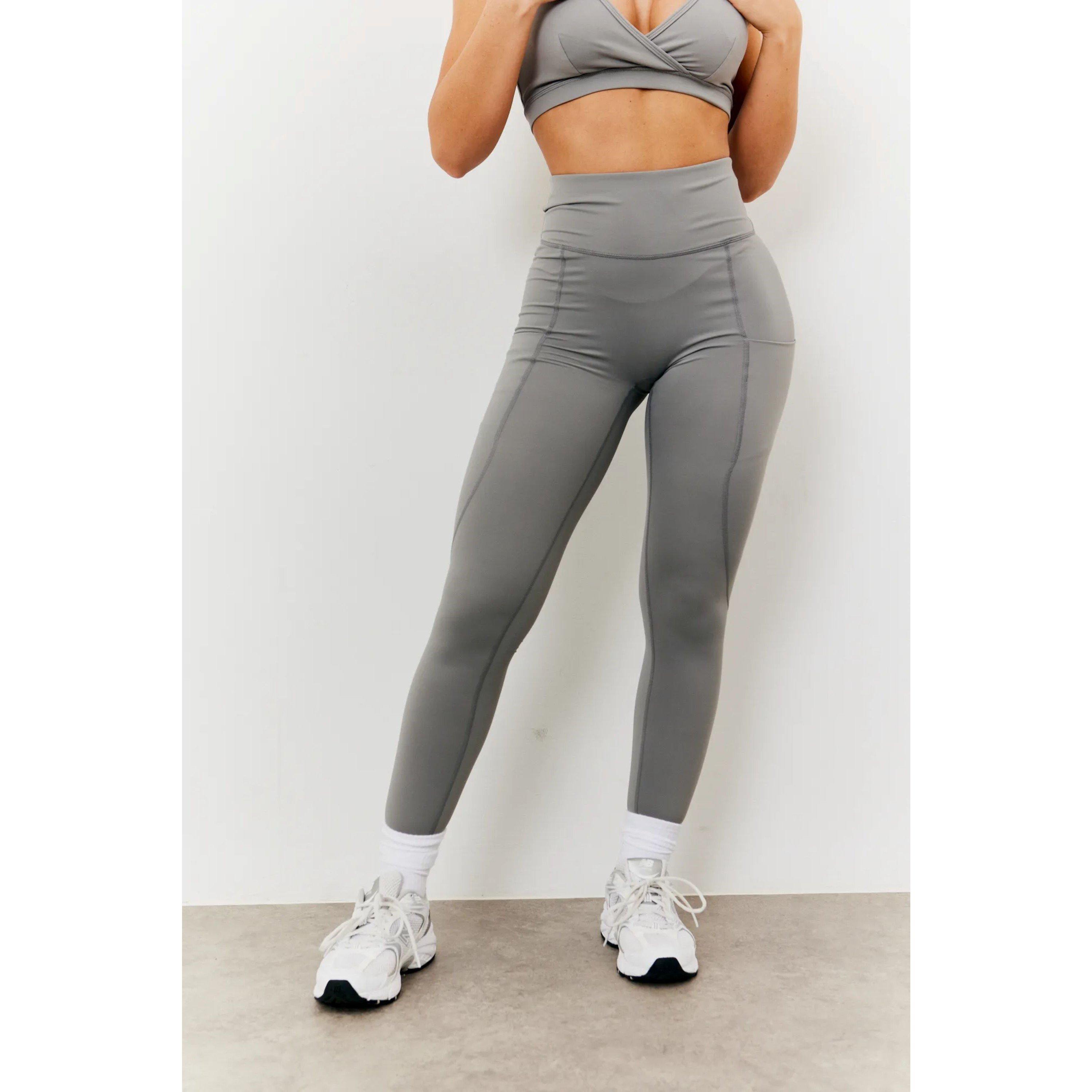 Grey - fITS - Tall Grey Soft Touch Seam Detail Legging - 3