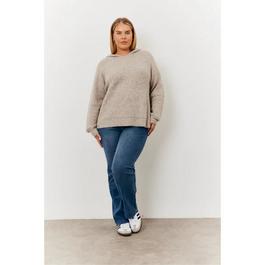 In The Style Oatmeal Knitted Hoodie