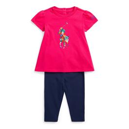 Polo Ralph Lauren Jersey Top and Legging set Babies