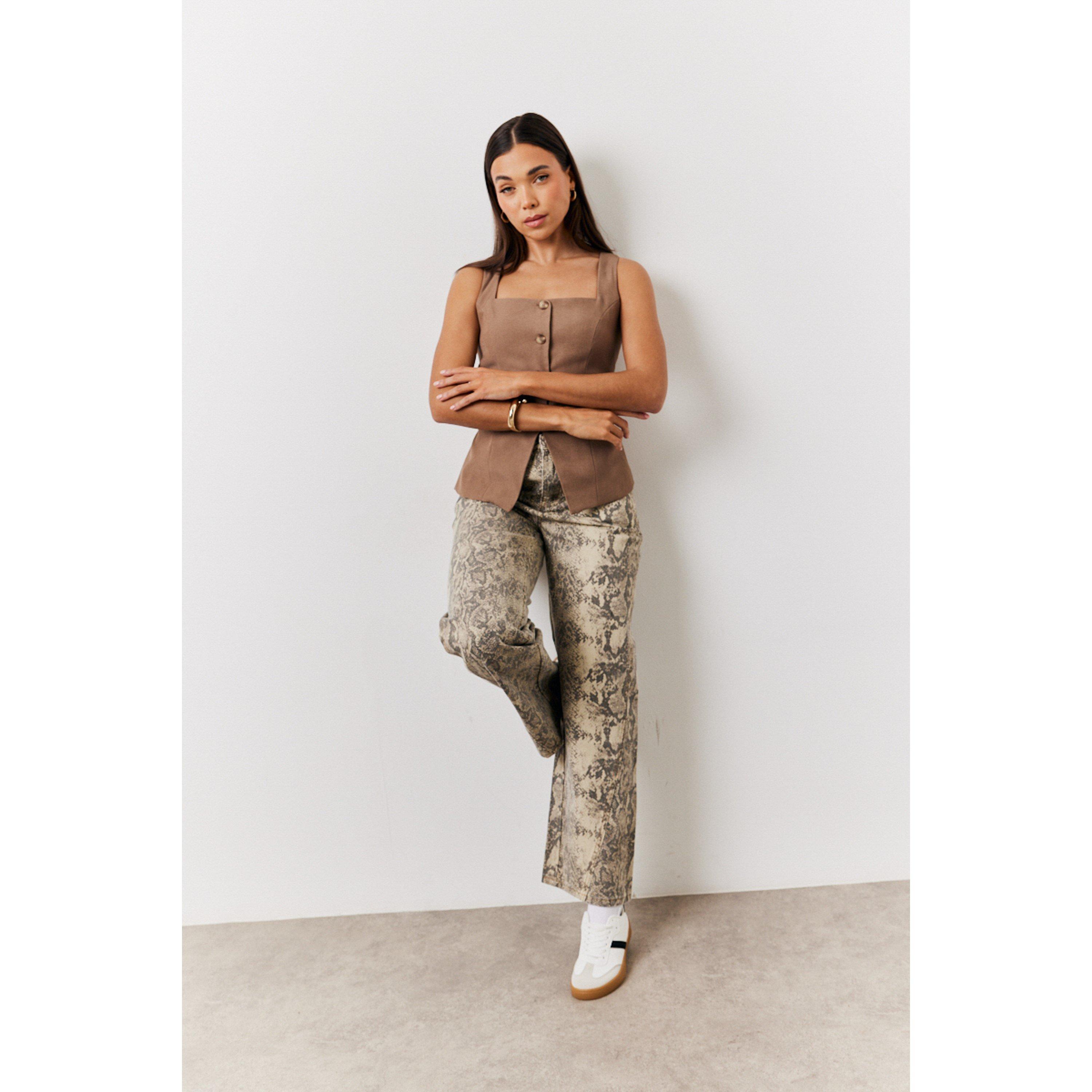 Pink - In The Style - Pink Square Neck Longline Waistcoat - 1