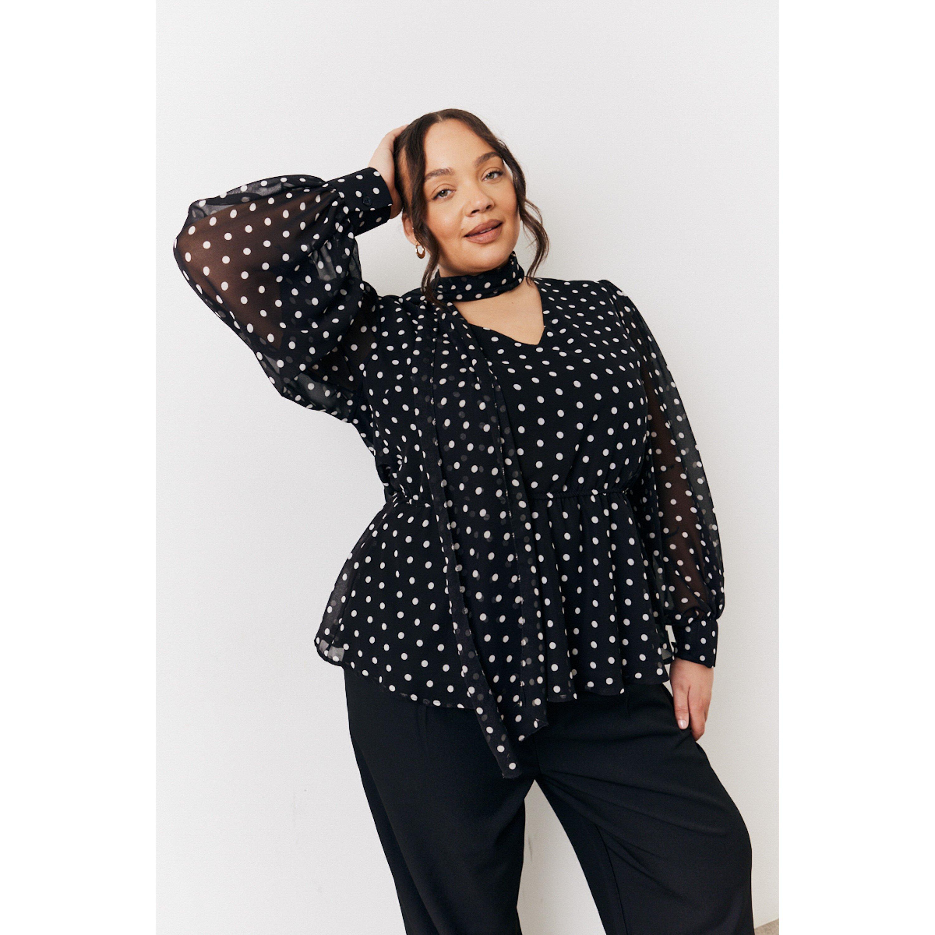 Multi - In The Style - Multi Polka Dot Blouse - 3