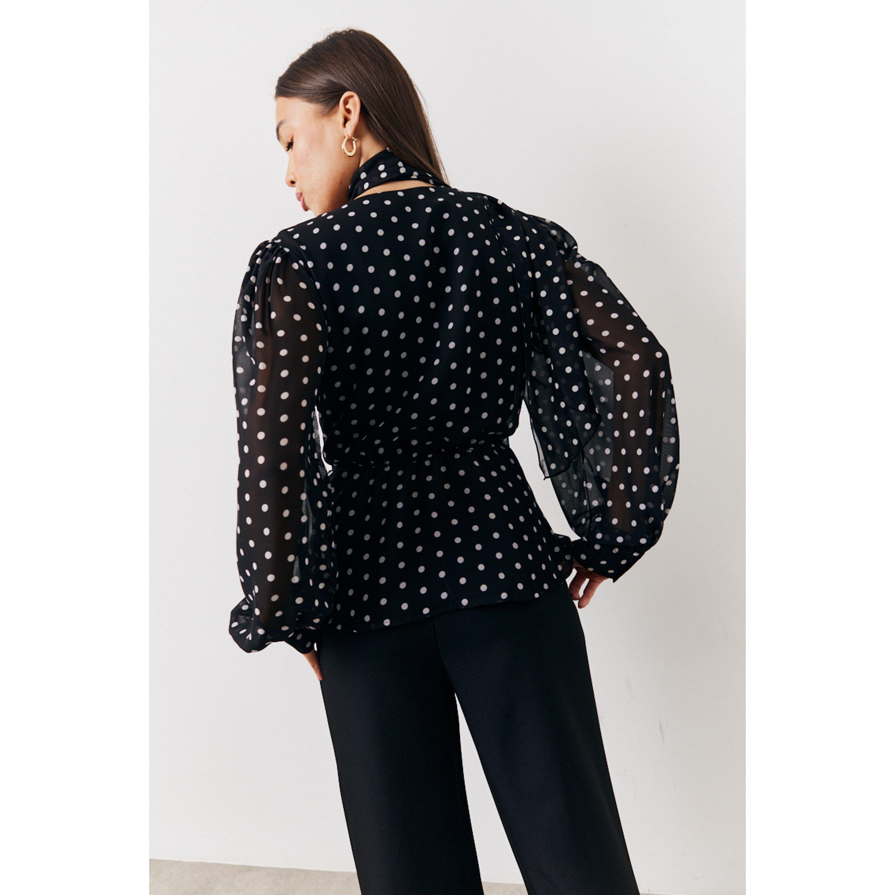 Multi - In The Style - Multi Polka Dot Blouse - 4