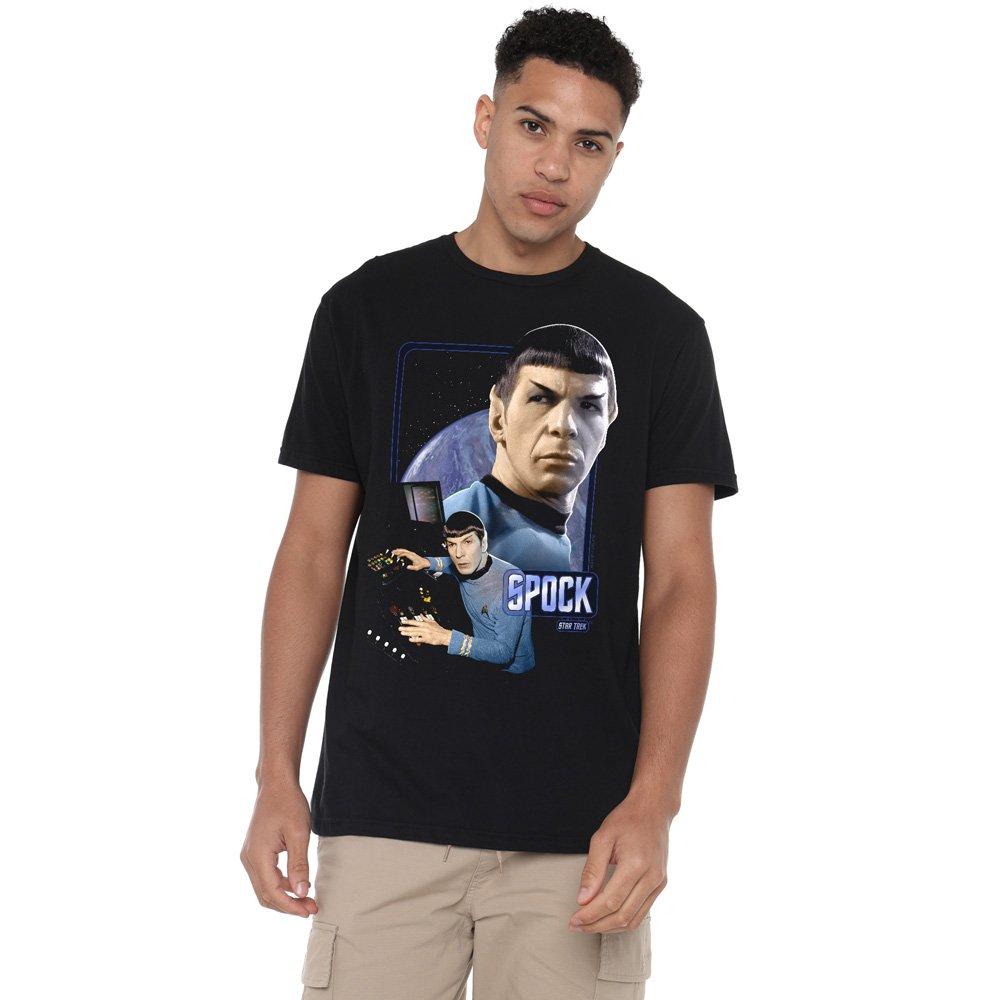 Black - Star Trek - Star Trek Spock T Shirt Black - 1