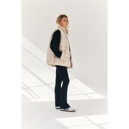 In The Style Cream Oversized Puffer Gilet