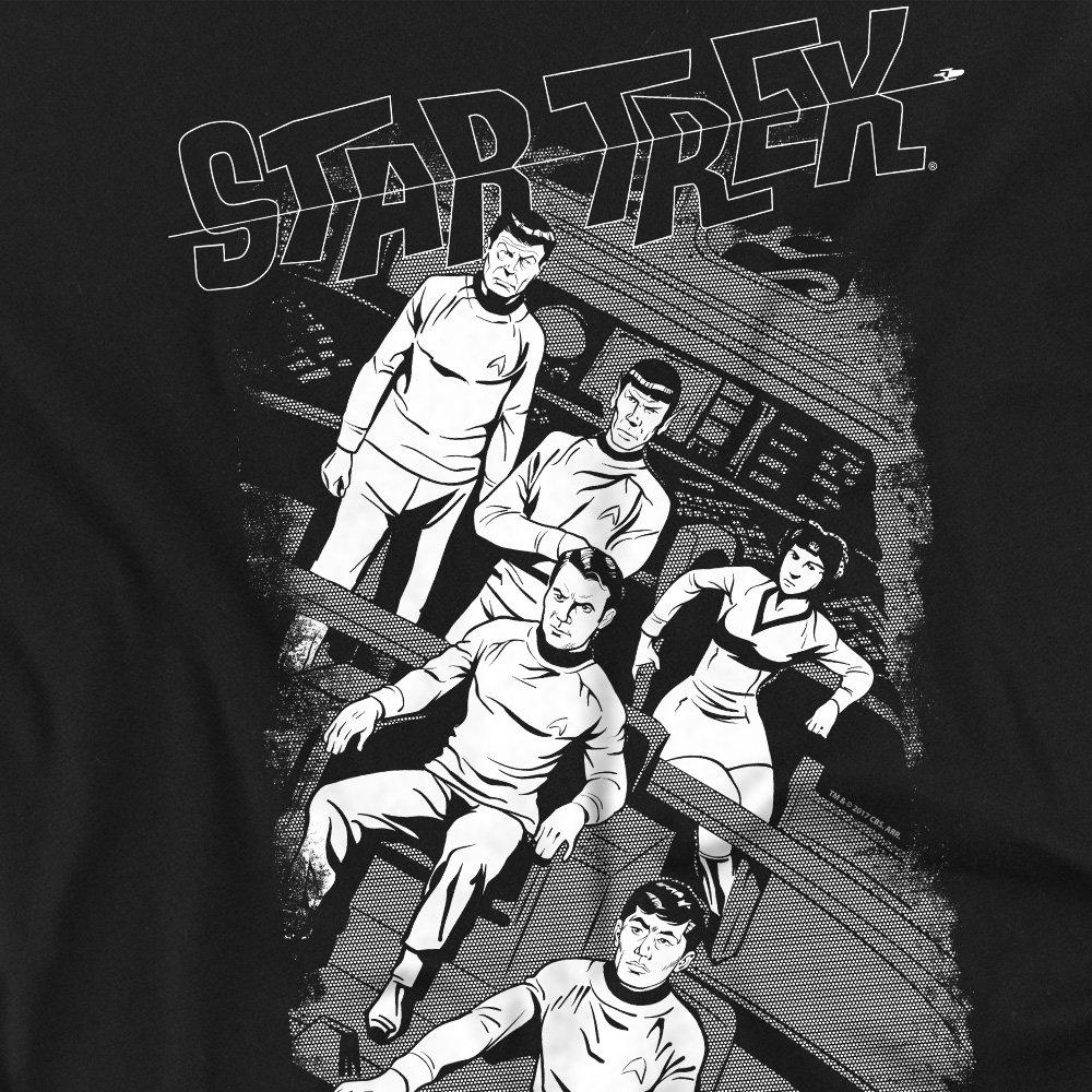 Black - Star Trek - Star Trek Retro Tilted Bridge T Shirt Black - 2