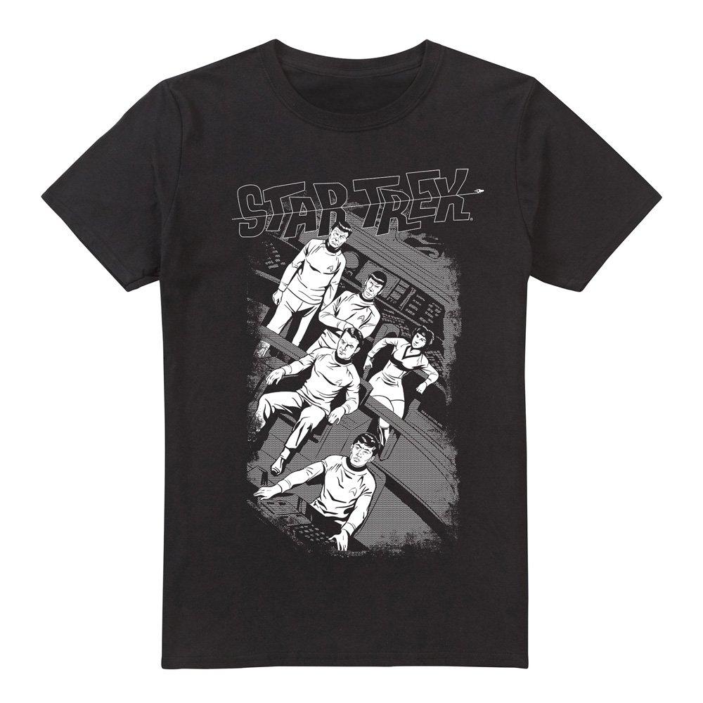 Black - Star Trek - Star Trek Retro Tilted Bridge T Shirt Black - 4