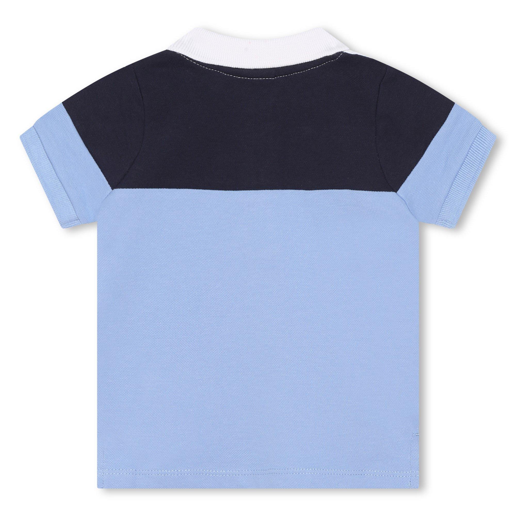 Pale Blue 77A - Boss - Kids Large Logo Polo Shirt, Iconic Design - 2