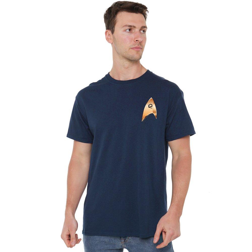 Navy - Star Trek - Star Trek Discovery Operations Badge T Shirt Navy - 1