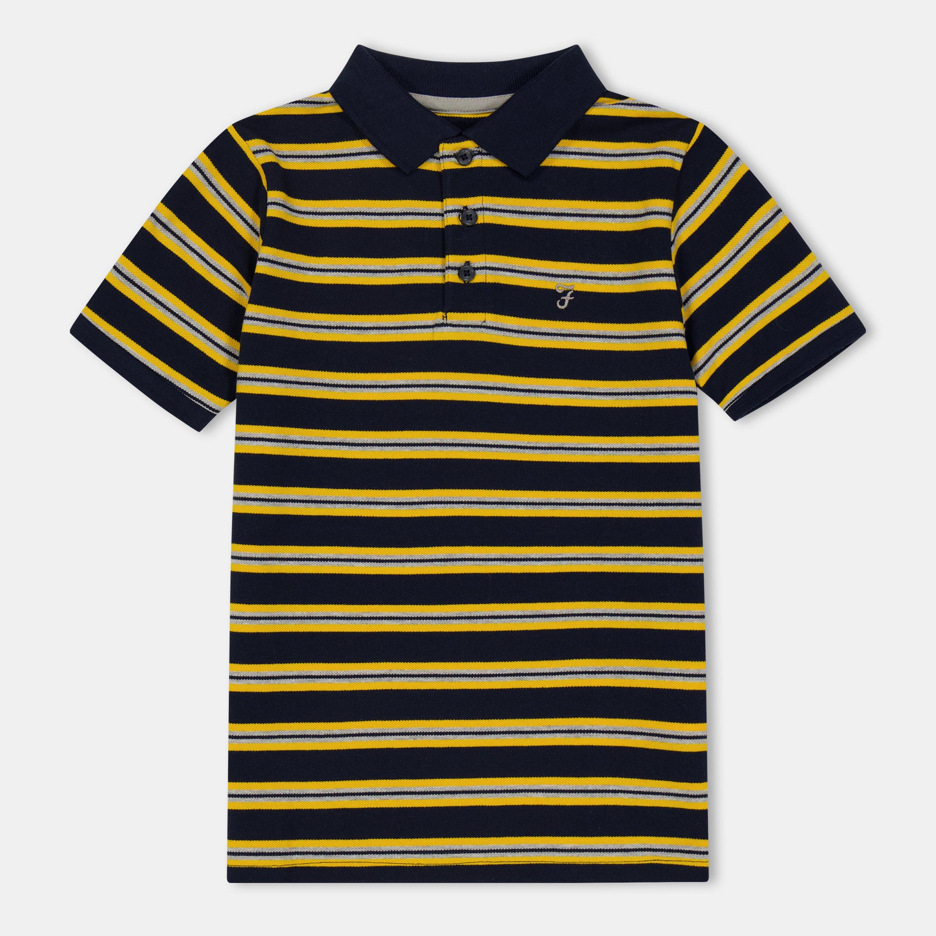 Blue - Farah - Yarn Dye Jersey Polo Blazer Infants - 1