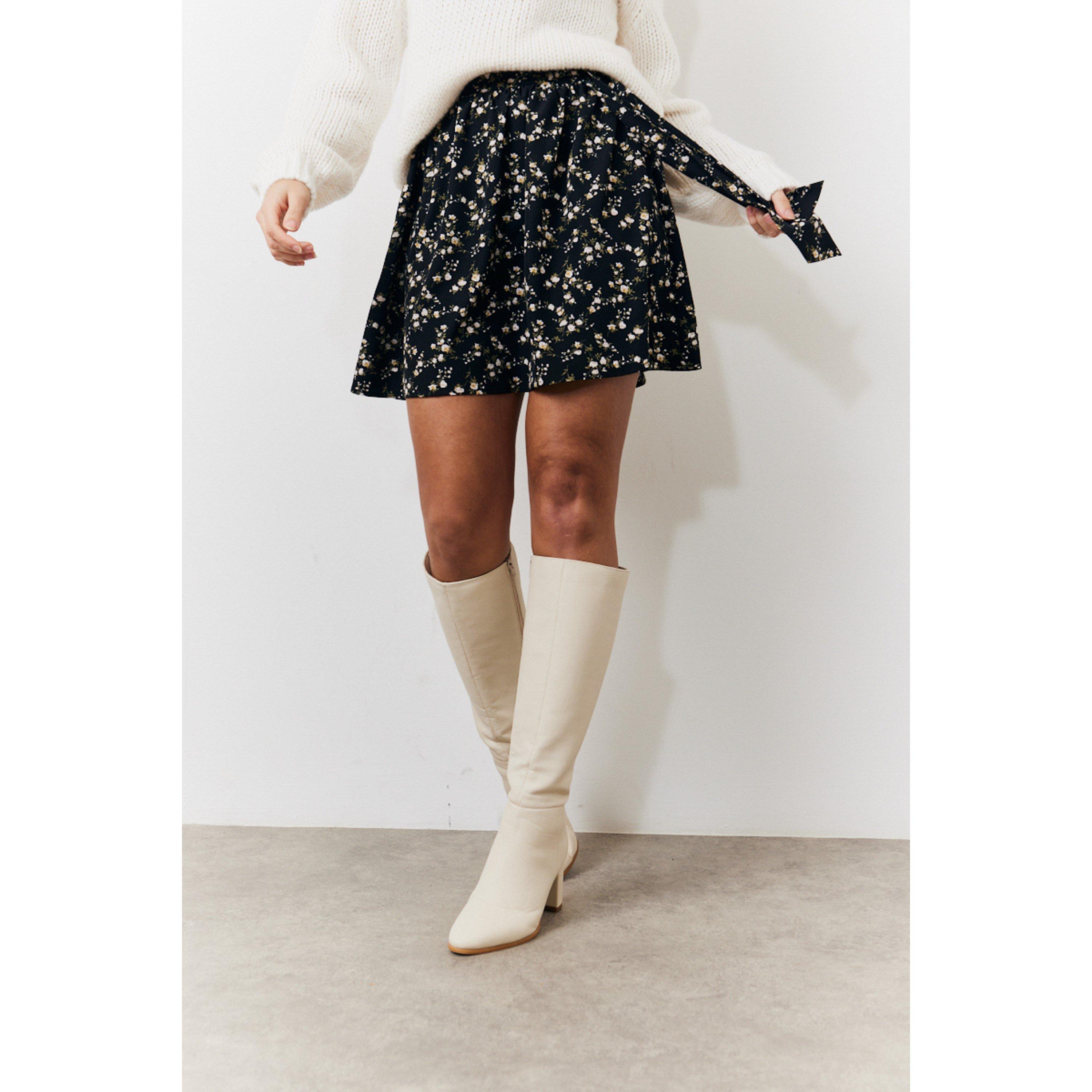 Black - In The Style - Multi Flippy Mini Skirt - 3