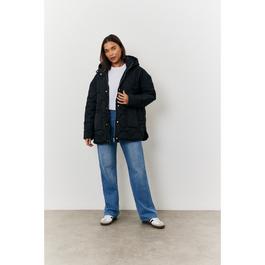 In The Style Black Quilted Boxy Fit Jacket