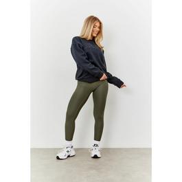 fITS Khaki Soft Touch Seam Detail Leggings