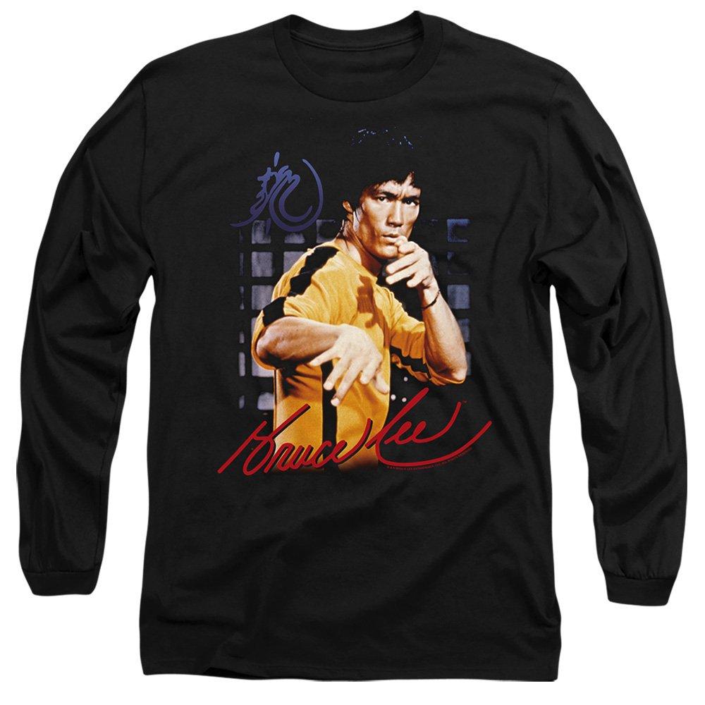 Black - Other - Bruce Lee Yellow Jumpsuit Long Sleeve T-Shirt Bla - 1