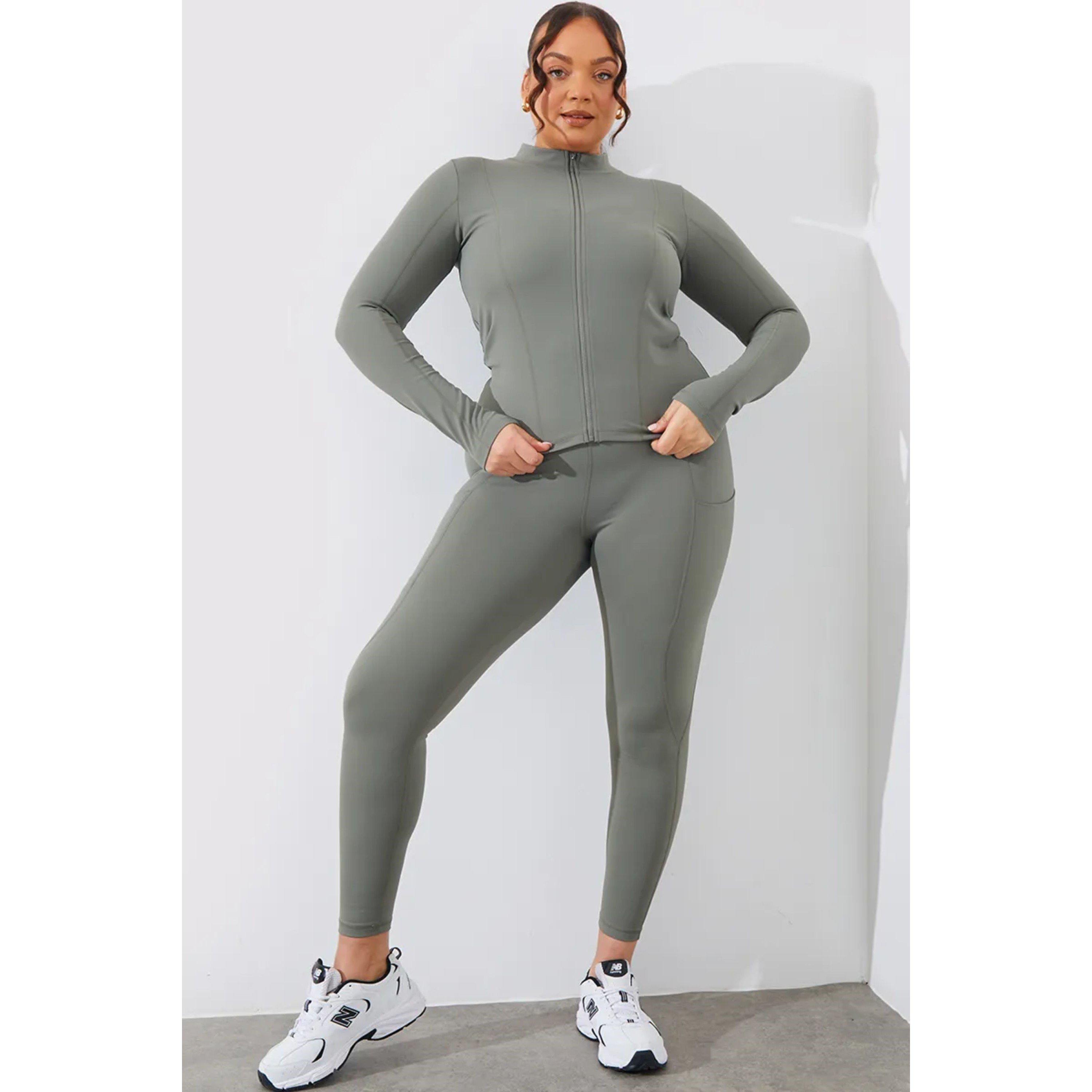 Khaki - fITS - Khaki Soft Touch Zip Through Jacket - 1