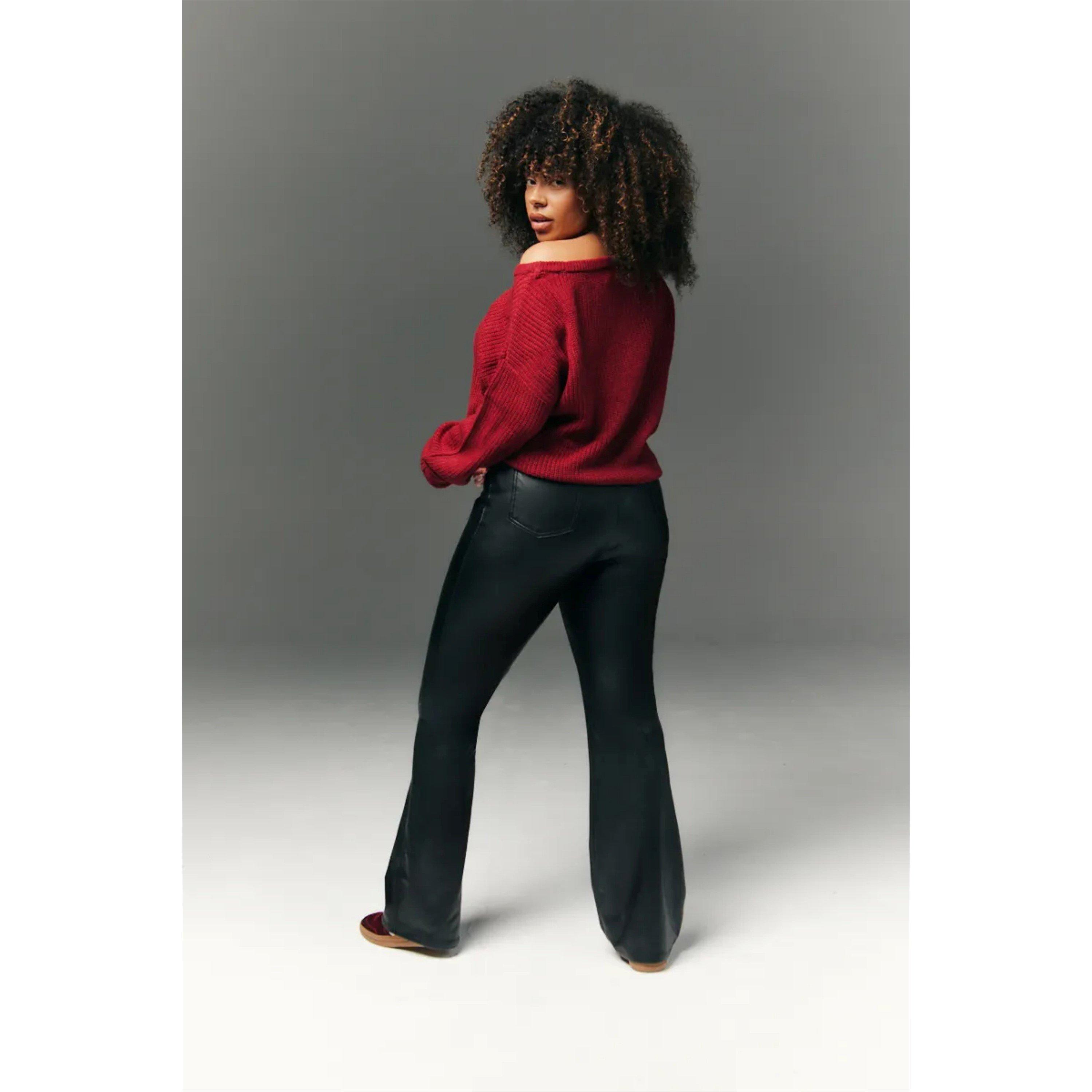 Black - In The Style - Tall Black Perfect Sculpting High Waisted Leather - 2