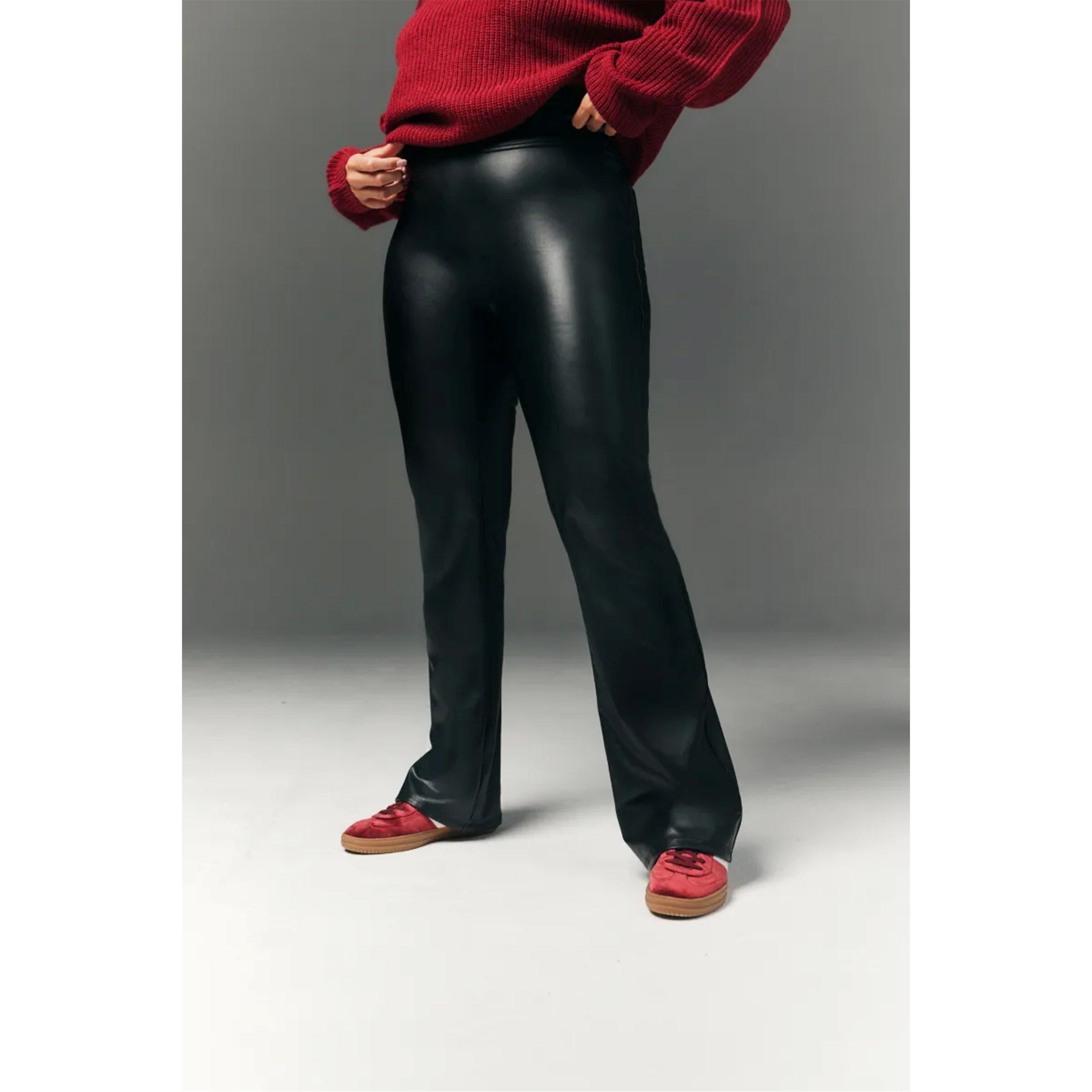 Black - In The Style - Tall Black Perfect Sculpting High Waisted Leather - 3