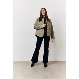 In The Style Khaki Heart Quilted Lightweight Jacket