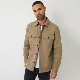 Threadbare Church Cotton Twill Button Up Shacket
