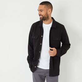 Threadbare Cotton Blend Popper Fastening Pique Shacket