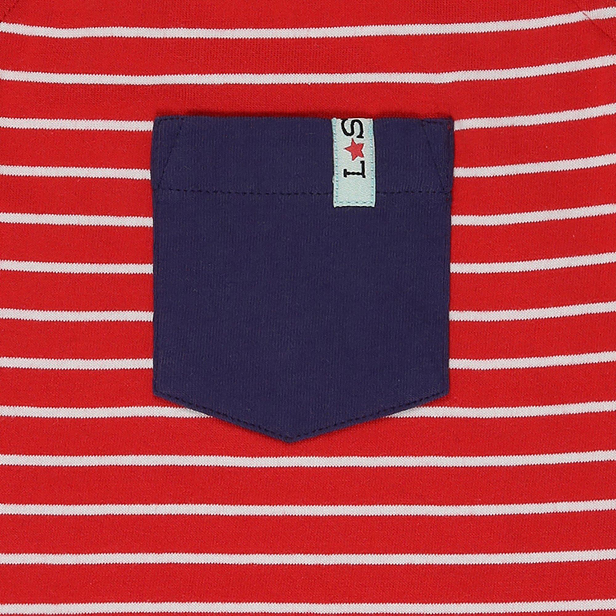 Red - Lilly and Sid - Red Dungaree - 4