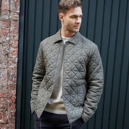 Threadbare Lightweight Collared Quilted Jacket