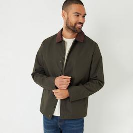 Threadbare Showerproof Corduroy Collar Jacket