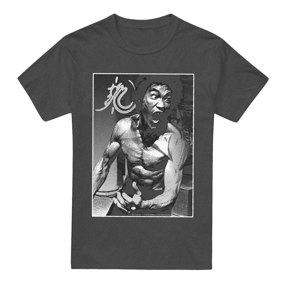 Grey - Other - Bruce Lee Focused Rage T-Shirt Charcoal - 4