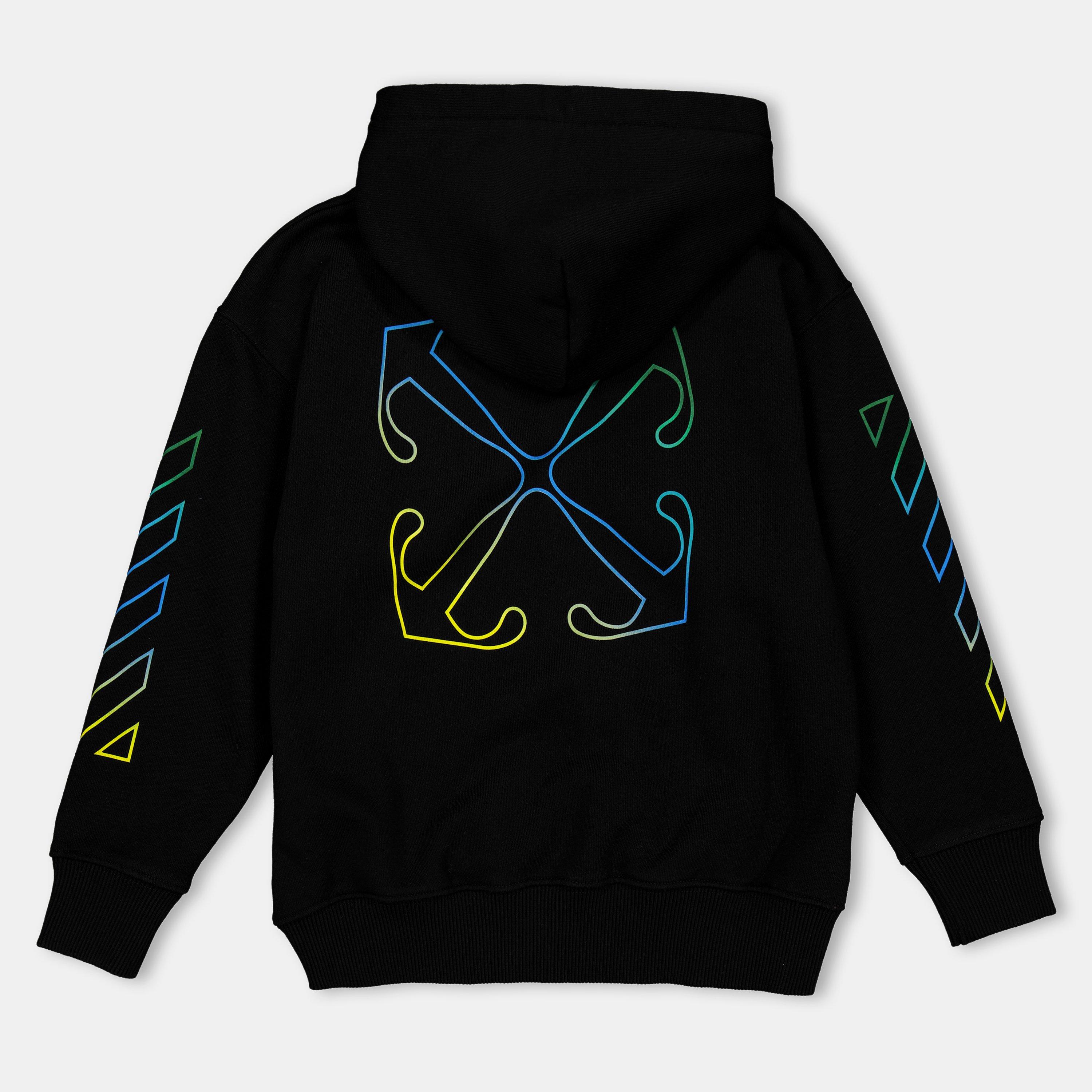 Black Multi - Off White - Kids Zip Hoodie - 2